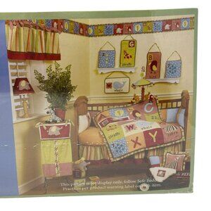 COCALO Alphabet Soup Nursery Crib Bedding Quilt Sheet Dust Ruffle